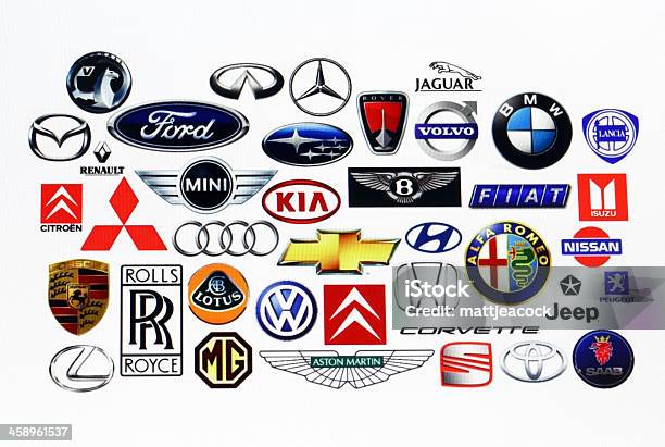 Herstellerlogos Stockfoto und mehr Bilder von Logo - Logo, Auto, Markenname  - iStock