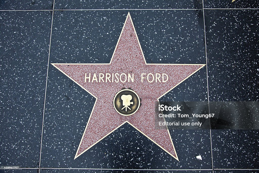 Hollywood Passeio da Fama de Hollywood Estrela Harrison Ford - Royalty-free Ao Ar Livre Foto de stock