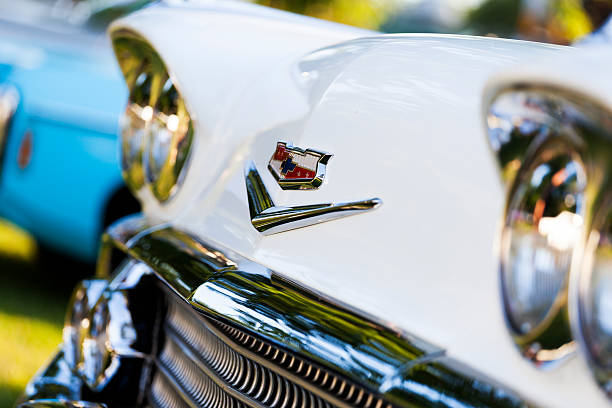 chevrolet bel air - collectors car front view chevrolet bel air horizontal imagens e fotografias de stock