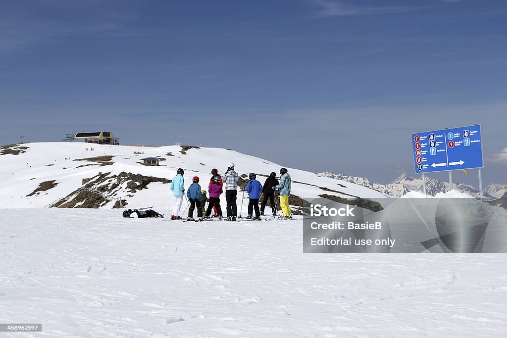 Ski-resort in Österreich - Lizenzfrei Alpen Stock-Foto