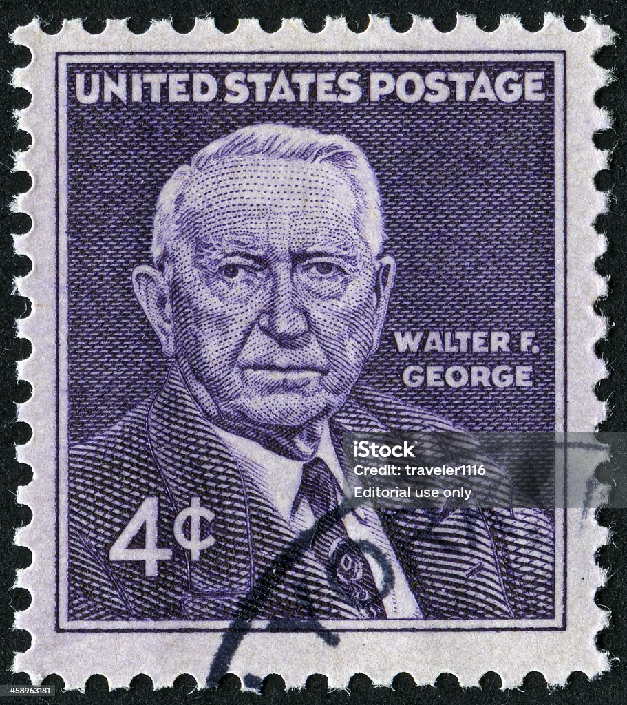 ウォルター・F ・ジョージ Stamp - アメリカ合衆国のロイヤリティフリーストックフォト
