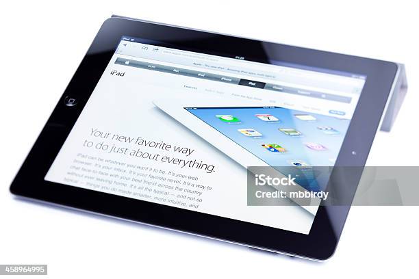 Apple Ipad 3 Изолированных На Белый — стоковые фотографии и другие картинки .com - .com, GAFAM, iPad