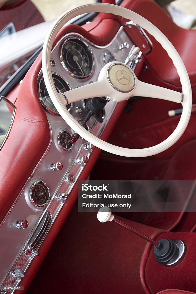 Interior de Mercedes 300 SL - Royalty-free Mercedes-Benz - Nome de Marca Foto de stock