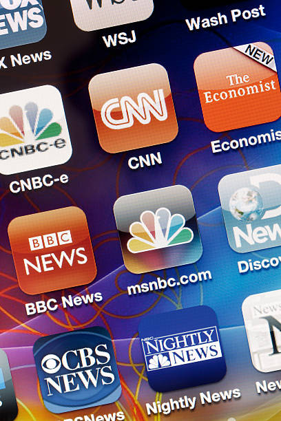 noticias de aplicaciones para iphone 4 - msnbc fotografías e imágenes de stock