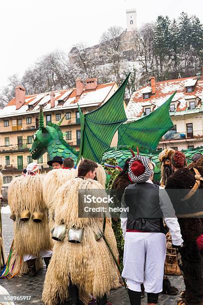 Foto de Carnaval Em Ljubljana e mais fotos de stock de Animal - Animal, Asa animal, Audiência