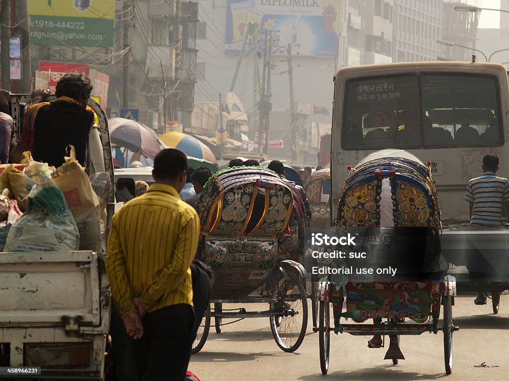 Overpopulation nada há a pobreza e a crise alimentar no Bangladesh, Daca - Royalty-free Chittagong Foto de stock
