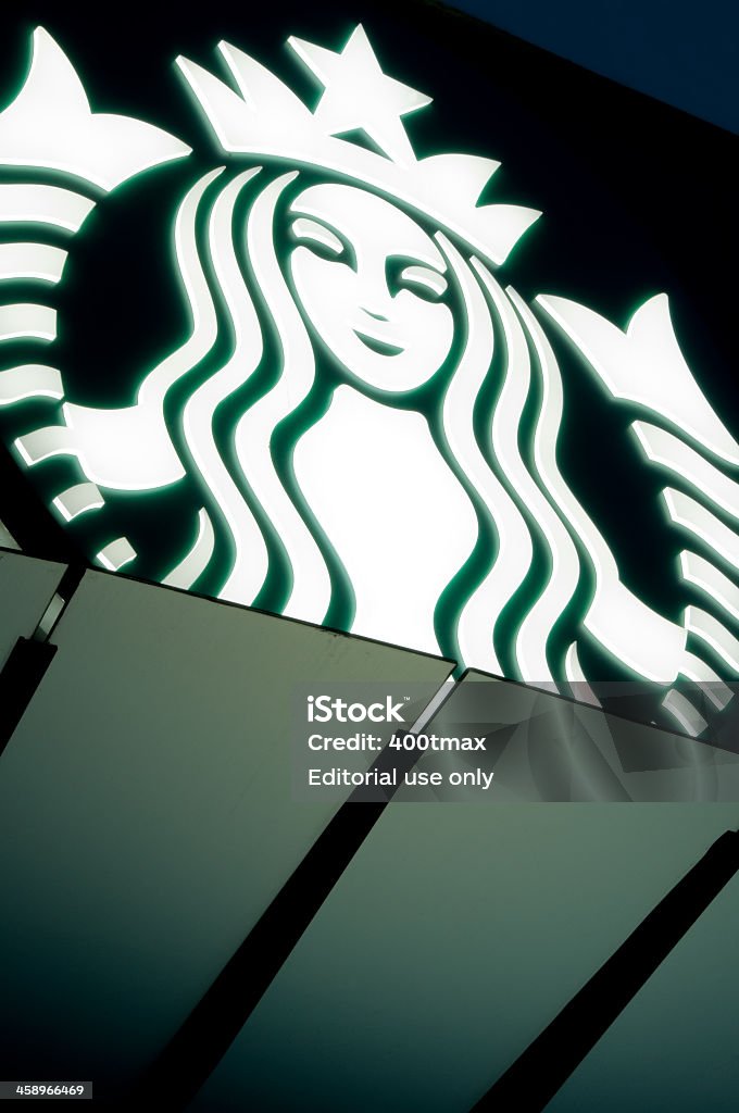 Symbol Starbucks - Zbiór zdjęć royalty-free (Bez ludzi)