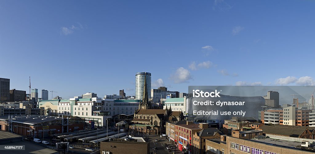 Paisaje de panorama de la ciudad de Birmingham - Foto de stock de Birmingham - Condado de West Midlands libre de derechos