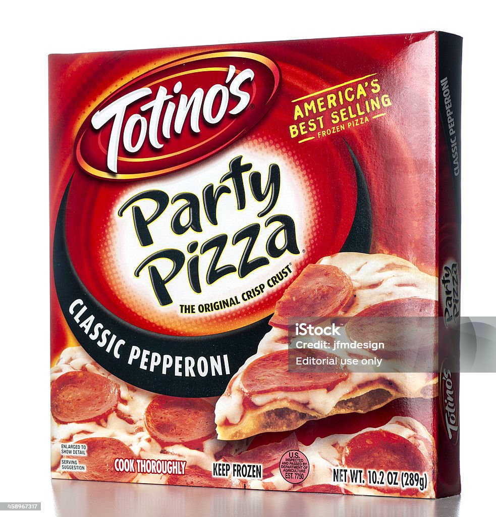 Totino's Party Классический пиццы Пепперони - Стоковые фото Ящик роялти-фри