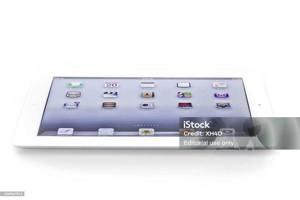 Новый iPad 3 - Стоковые фото Календарь роялти-фри