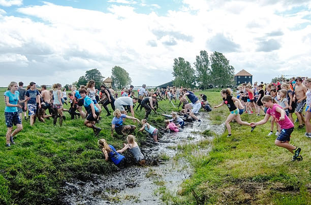 Corrida na Lama Monnickendam - foto de acervo