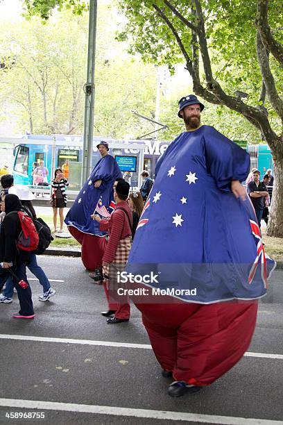 Desfile Do Dia Nacional Da Austrália - Fotografias de stock e mais imagens de Anda - Anda, Austrália, Bandeira