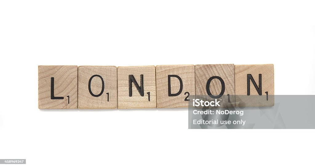 Scrabble Fliesen Schreibweise London - Lizenzfrei Scrabble Stock-Foto