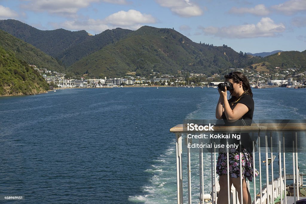 Picton-cruzeiro na Interislander - Foto de stock de Ferry royalty-free