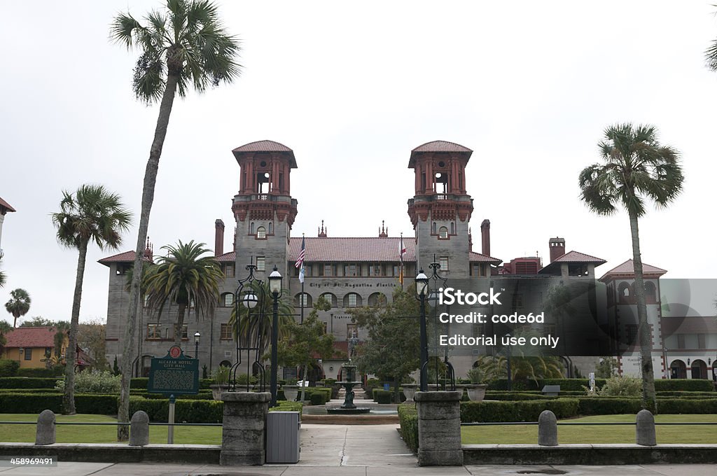 St. Augustine City Hall and Museum in Florida, USA "St. Augustine, USA - November 6, 2011: The historic city hall building in St. Augustine, Florida, USA. St. Augustine is America's oldest town and was founded in 1565. City Hall and a museum are located in an old hotel building which was built in 1888." Architecture Stock Photo