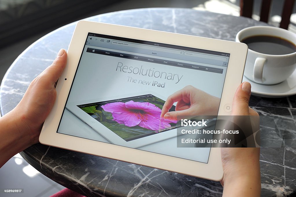 Il nuovo iPad 3 - Foto stock royalty-free di .com