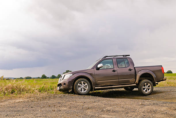 nissan navara off road - sandweg fotografías e imágenes de stock