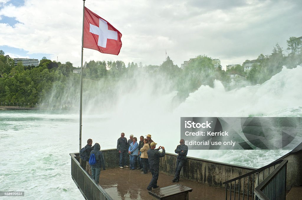 Rheinfall von Schaffhausen in der Schweiz - Lizenzfrei Rheinfall von Schaffhausen Stock-Foto