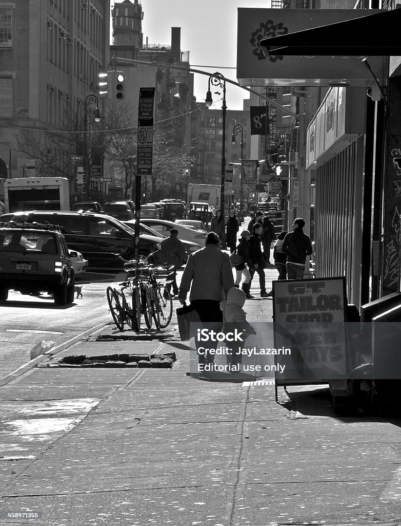 Lower East Side de Manhattan de la rue de la scène, New York City - Photo de Lower East Side libre de droits