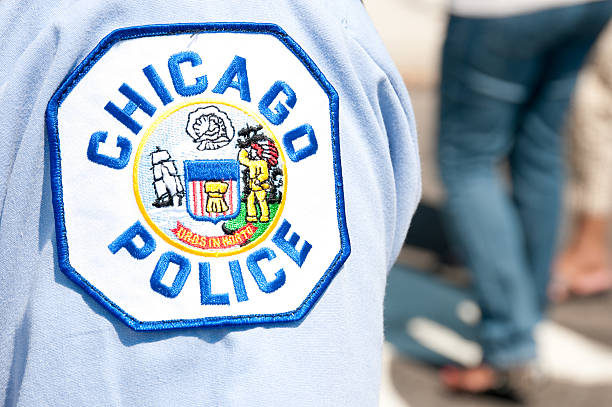 Chicago police patch stock photo