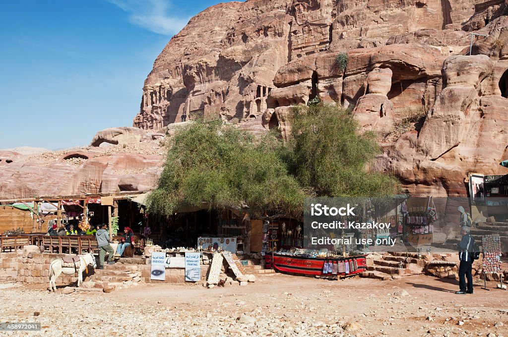 Boutiques de souvenirs de Petra - Photo de Arabie libre de droits