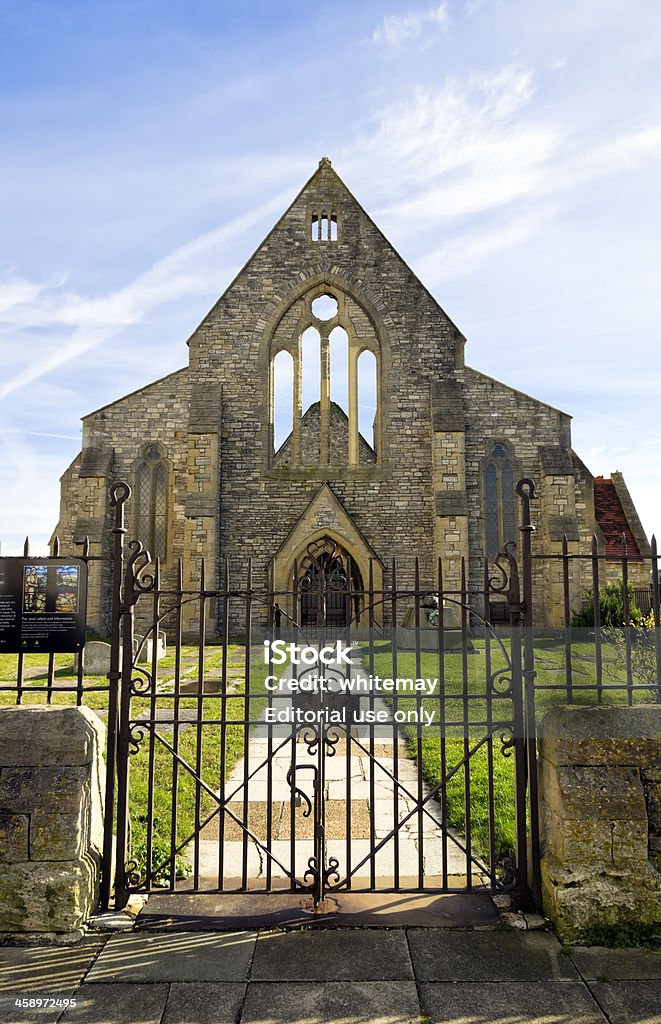 Royal Garrison igreja Old Portsmouth - Foto de stock de Arco - Característica arquitetônica royalty-free