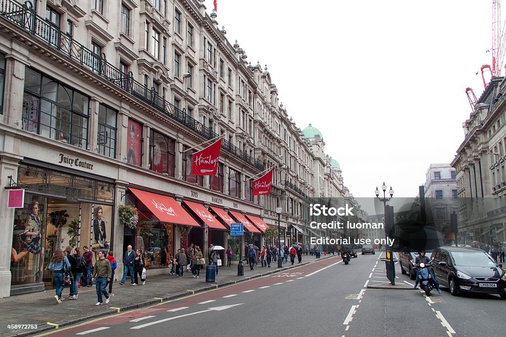 Regent Street in London - Lizenzfrei Geschäft Stock-Foto