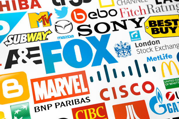 acquisizione di marchi leader logotypes mondo - fox network foto e immagini stock