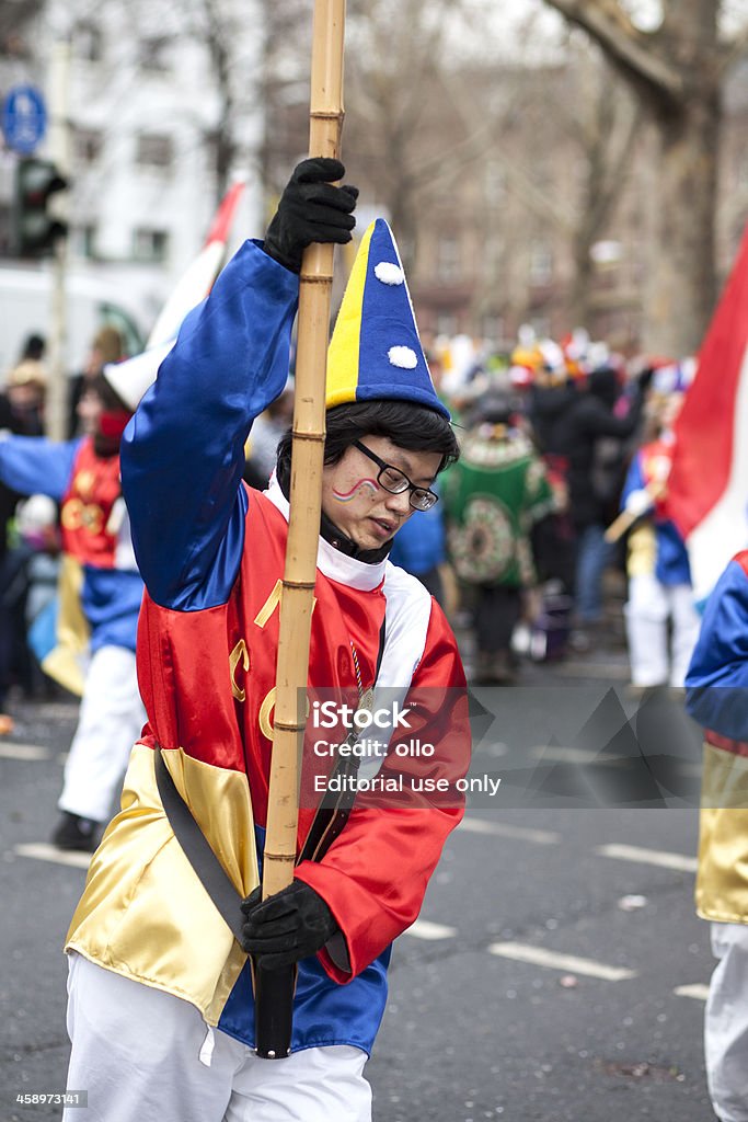 Rosenmontagszug, ulica Karnawał w Rose poniedziałek Moguncja, Niemcy - Zbiór zdjęć royalty-free (Ceremonialny makijaż)