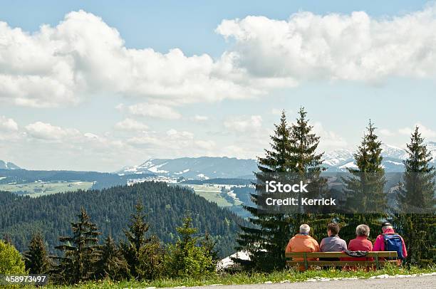 Senior Gruppe Im Pfander Mit Blick Auf Breidalsegga Lake Stockfoto und mehr Bilder von Bregenz