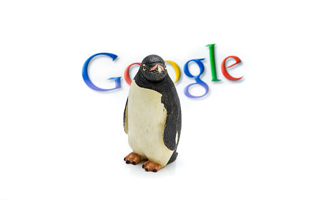 pinguino di google - google penguin foto e immagini stock