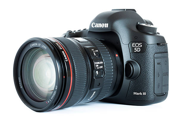 eos 5 d mark iii キャノンデジタルカメラレンズ付き - camera dslr canon lens ストックフォトと画像