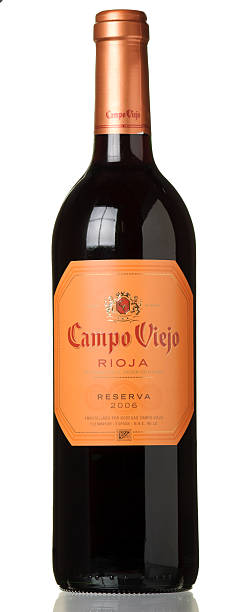 Bottle of Campo Viejo Red Rioja Wine stock photo