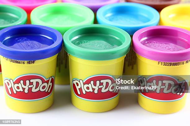 Foto de Playdoh Modelagem Composto e mais fotos de stock de Plastilina - Plastilina, Amarelo, Azul