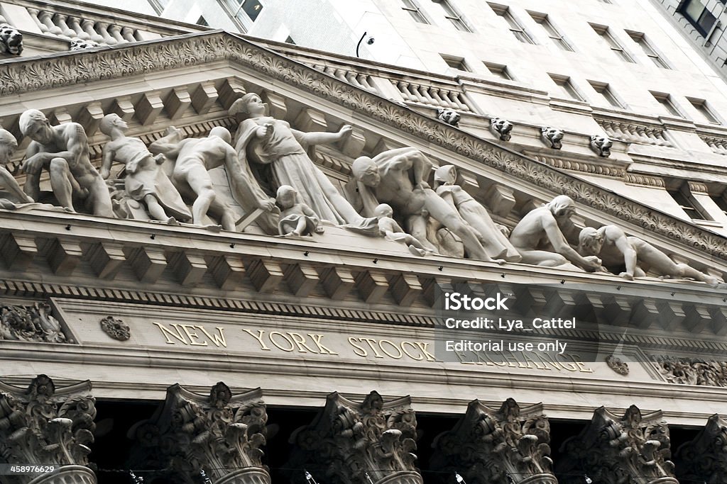 Stock Exchange New York City # 3 "New York City, US - June 26, 2007: The New York Stock Exchange building facade at Wall Street." Wall Street - Lower Manhattan Stock Photo