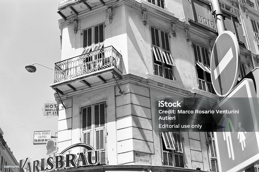 Rue de Bélgica, Niza - Foto de stock de Arquitectura libre de derechos