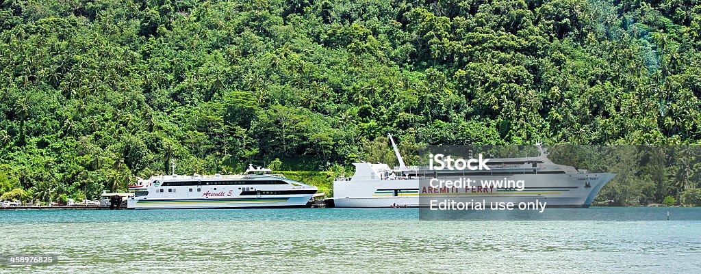 Moorea Catamarã Ferries - Royalty-free Atracado Foto de stock