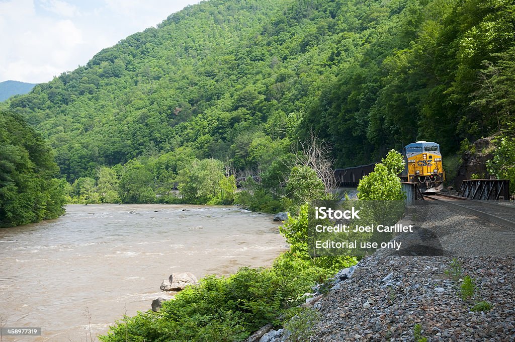 CSX tren hauling carbón de Appalachia - Foto de stock de Tren libre de derechos