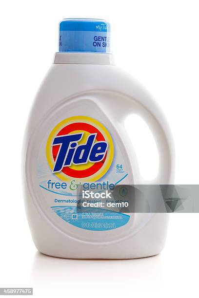 Detergent Stock Photo - Download Image Now - Laundry Detergent, Tide, White Background