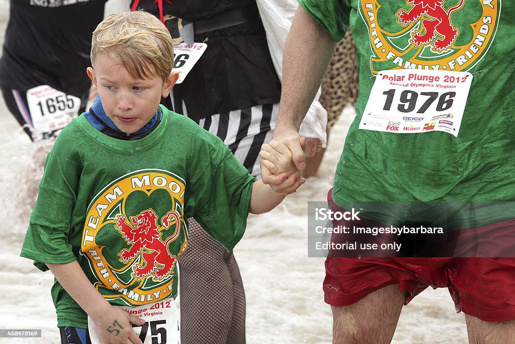Special Olympics polare a tuffo - Foto stock royalty-free di Special Olympics