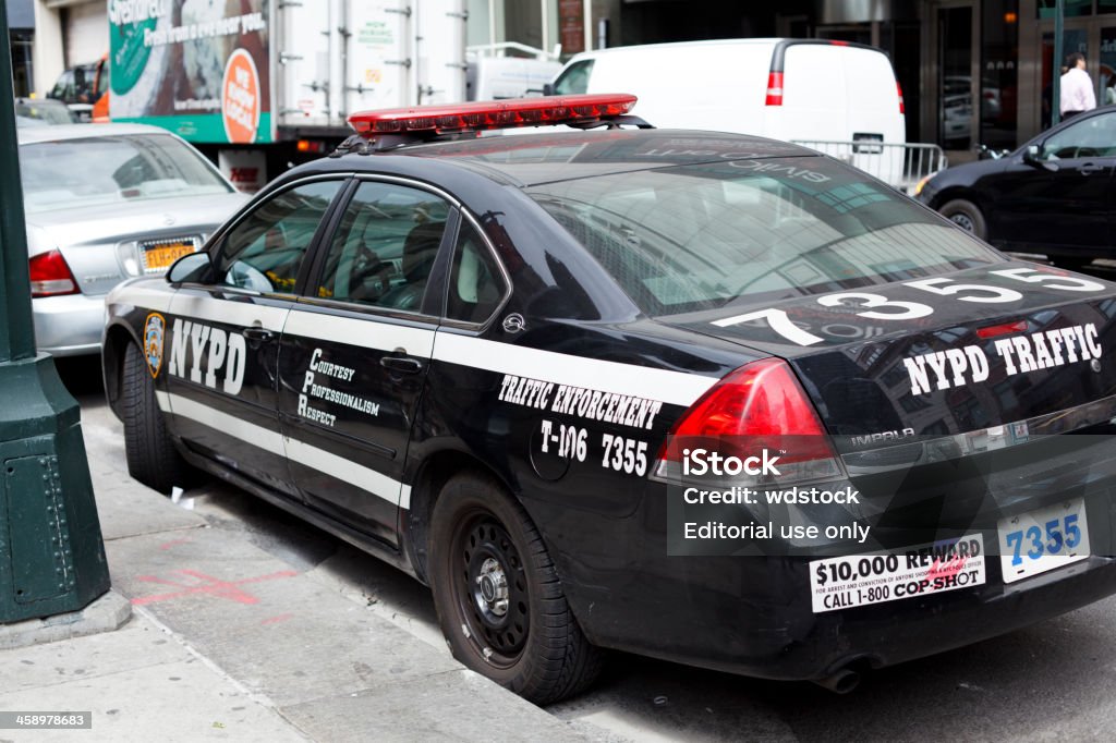 Estacionar NYPD el coche - Foto de stock de Aire libre libre de derechos