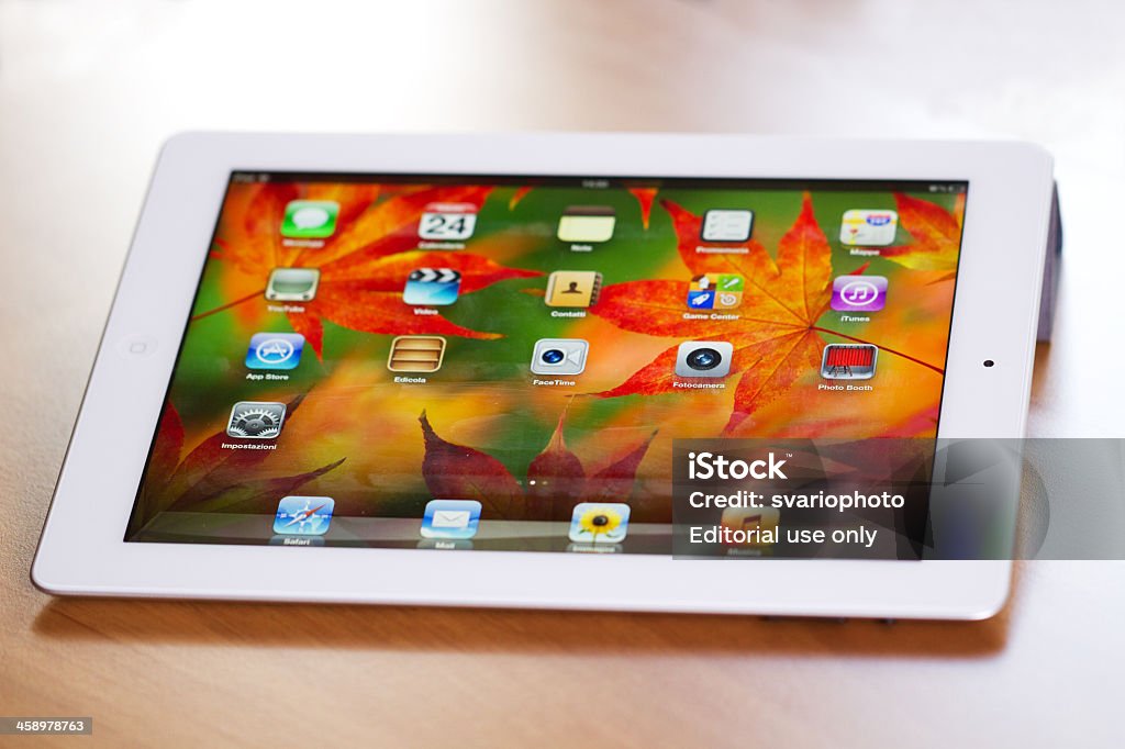 Novo iPad - 3ª geração - Foto de stock de Agenda Eletrônica royalty-free