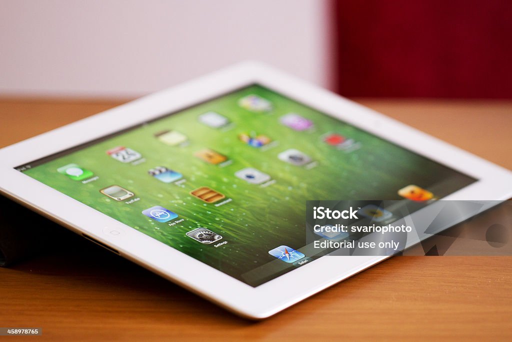 Novo iPad - 3ª geração - Foto de stock de Agenda Eletrônica royalty-free