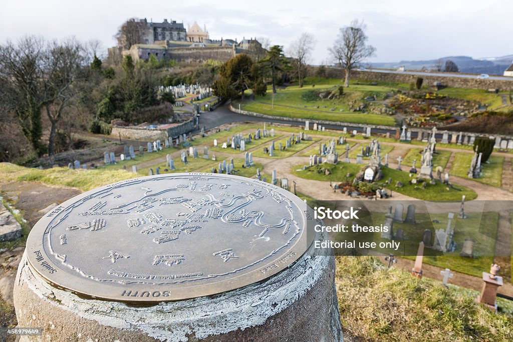 Castelo de Stirling da cidade velho Cemitério - Royalty-free Antigo Foto de stock