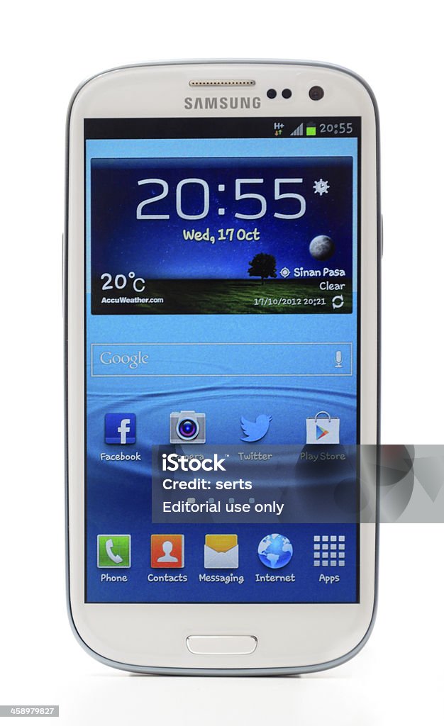 Samsung Galaxy S3. - Foto stock royalty-free di Android - Marchio depositato