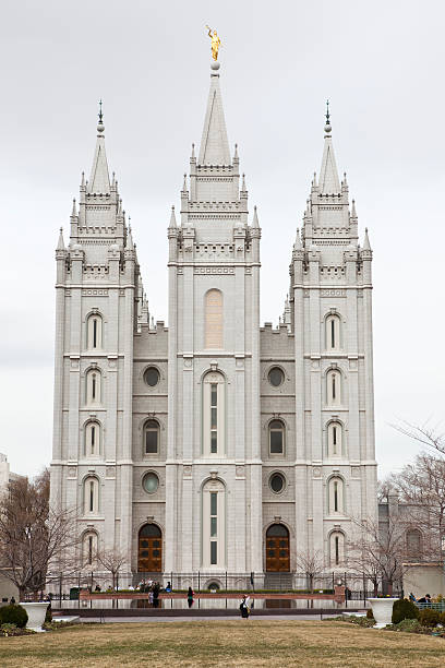 sól lake temple - temple mormonism salt lake city temple square zdjęcia i obrazy z banku zdjęć