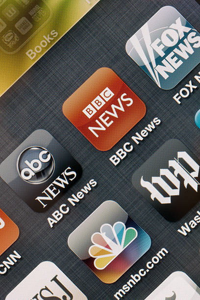 notizie applicazioni per iphone 4 - fox network foto e immagini stock