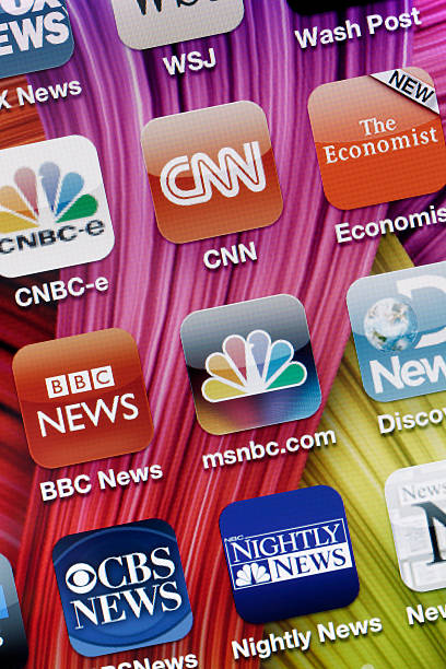 noticias de aplicaciones para iphone 4 - msnbc fotografías e imágenes de stock