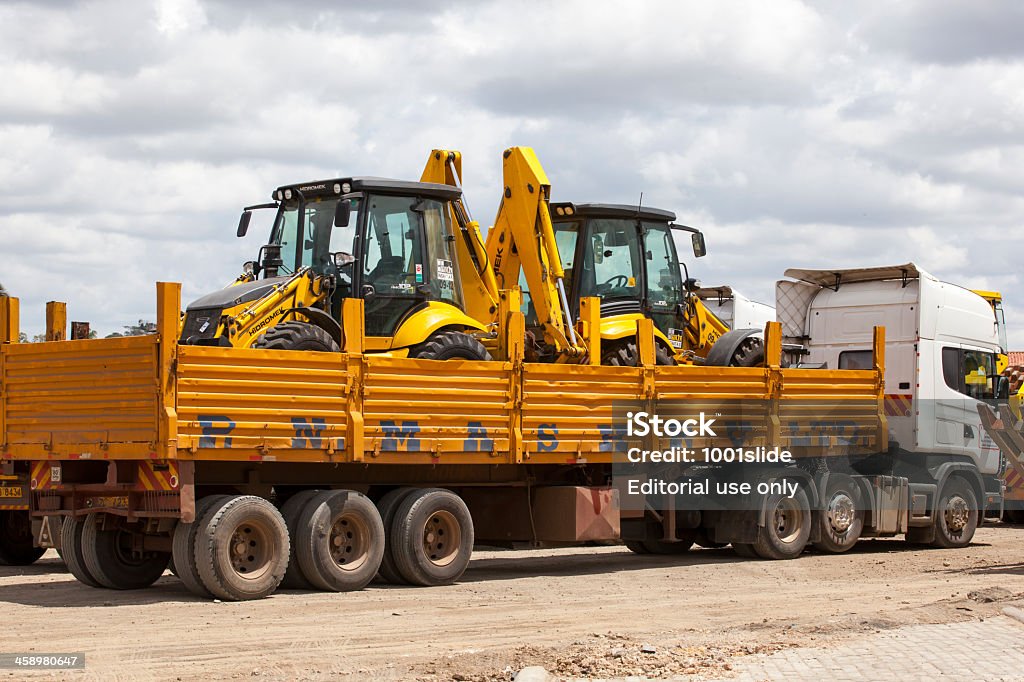 Transporte de máquinas - Royalty-free Camião Foto de stock