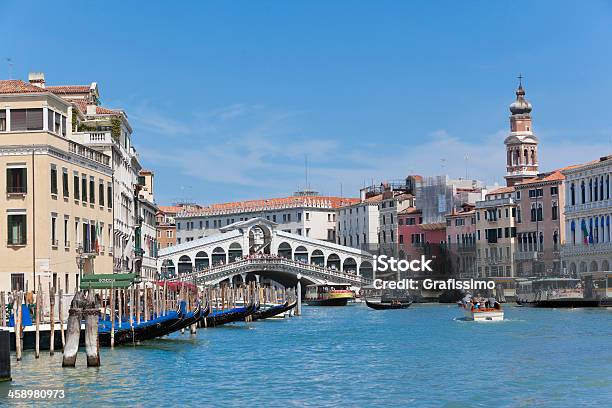 Grand Canal Z Mostu Rialto W Wenecji Włochy - zdjęcia stockowe i więcej obrazów Architektura - Architektura, Bazylika, Bez ludzi